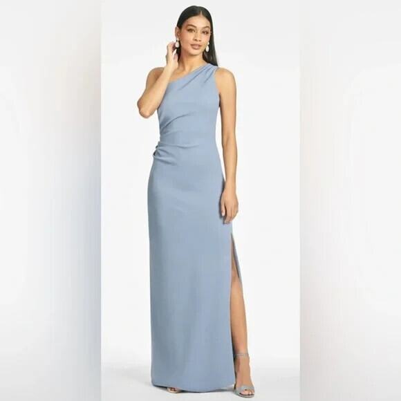Sachin & Babi Women's Cece 4-way Stretch Crepe Gown Slate Blue‎ Size 0 $285 - Picture 1 of 7